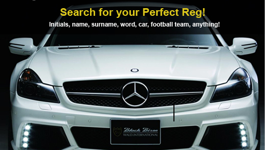 Search for your Perfect Reg! Initials, name, surname, word, car football team, anything!