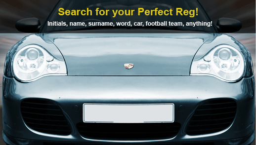 Search for your Perfect Reg! Initials, name, surname, word, car football team, anything!